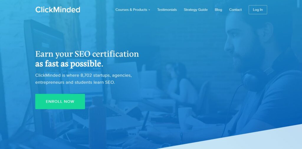 click minded seo course