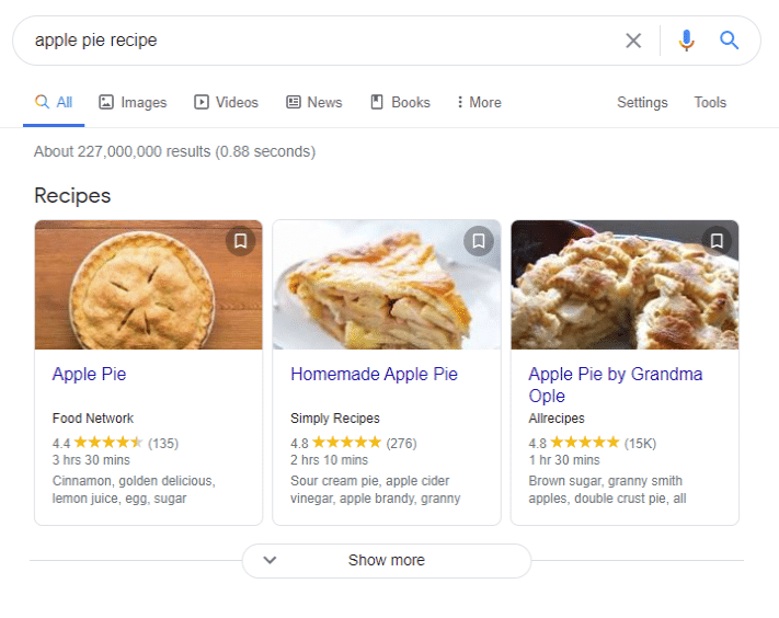 How To: Shopify Recipes on Google with Rich Schema Data